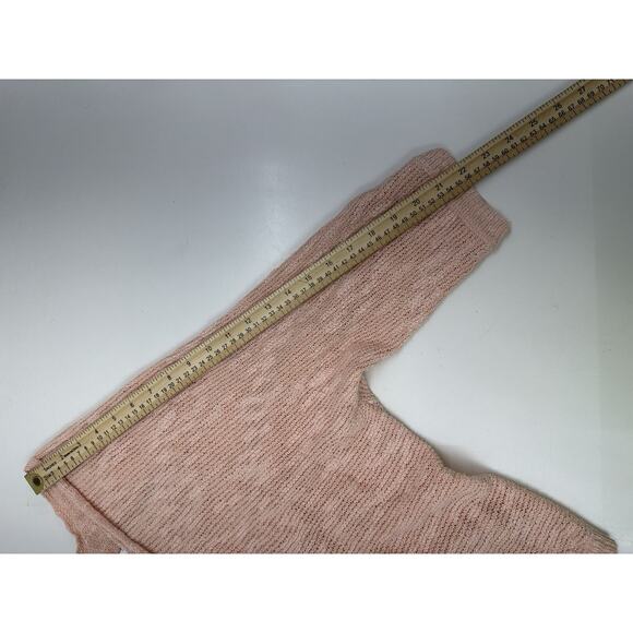 Old Navy Womens Cardigan Size XL Pink 3/4 Sleeve Open Front Open Knit - Picture 8 of 10